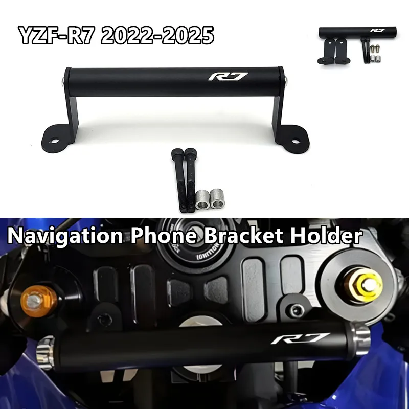 

Держатель GPS-навигации для телефона YAMAHA YZF-R7 R7 r7 2022-2025 2022 23 24, аксессуары для мотоциклов, GPS-навигационный держатель для телефона