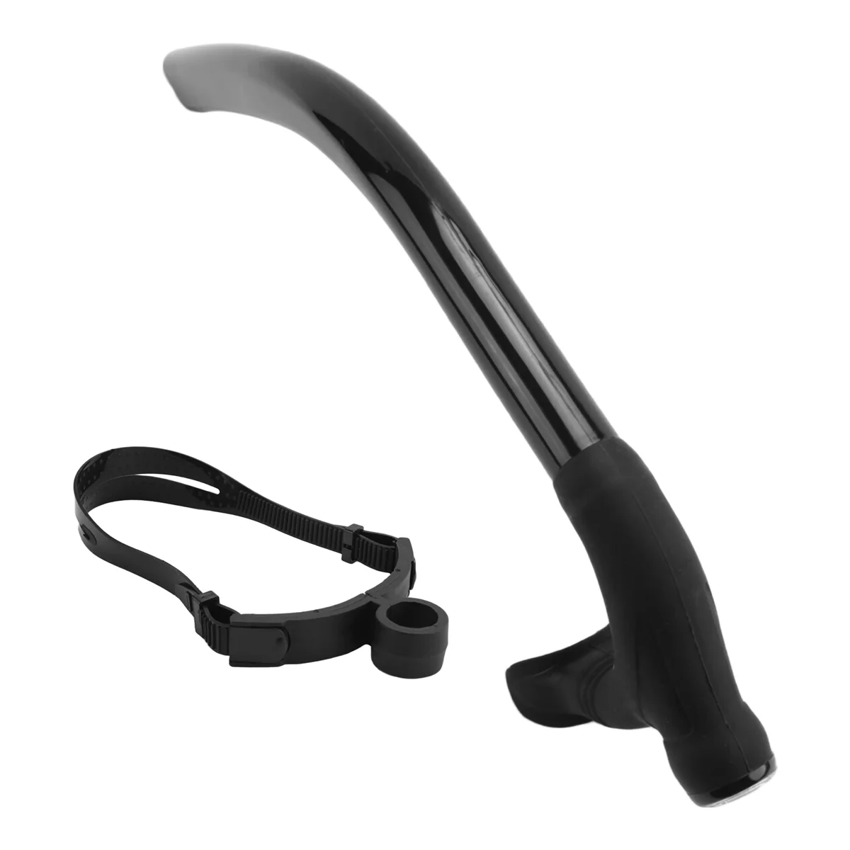 SMIEA سيليكون السباحة الجبهة التنفس أنبوب الغوص التدريب الكبار غص أنبوب الغوص السباحة معدات غطس، أسود