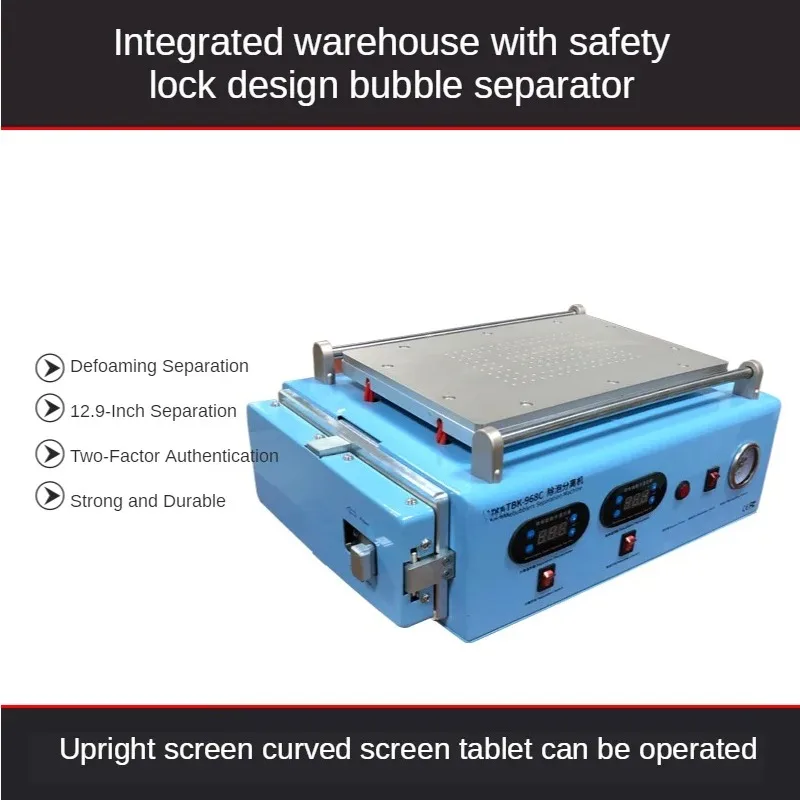 968C Defoaming Separator Built in Vacuum Pump Curved Screen Separation Tool for Phone IPad LCD Repair