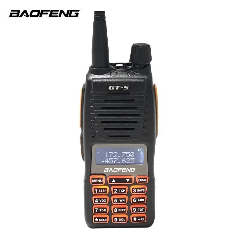 

Original Baofeng GT-5 Anti-fall Walkie-talkie with Screen High Power Long-distance Two-way Dialogue Wireless Handheld Intercom