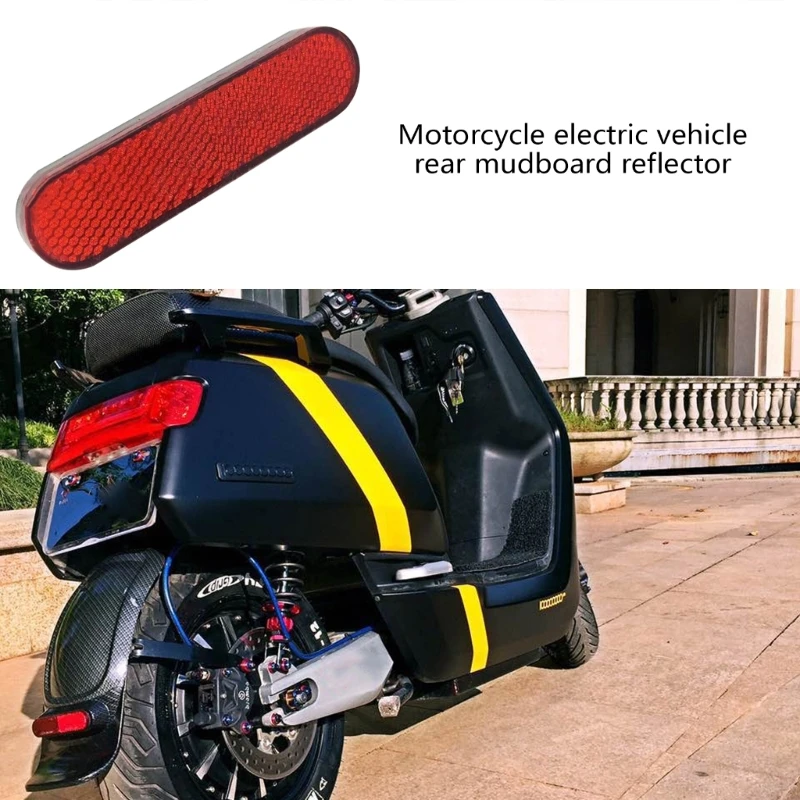 Reflective Mudguard Safety Light Accessory Suitable For Electric Scooters Motorcycles, Enhanced Night Visibility H9EE