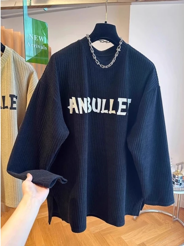 

Женская толстовка больших размеров с круглым вырезом и принтом, осенне-зимняя, свободного кроя, повседневная, модная, в европейском стиле, уличная мода