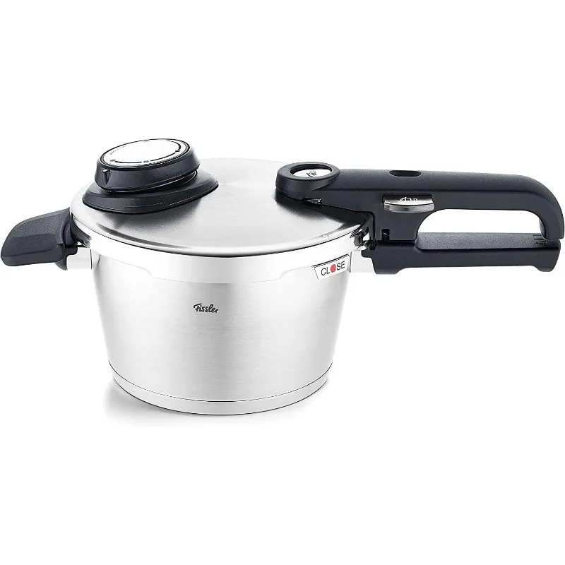 Fissler Vitavit Premium Pressure Cooker with Steamer Insert, 2.6 Quart