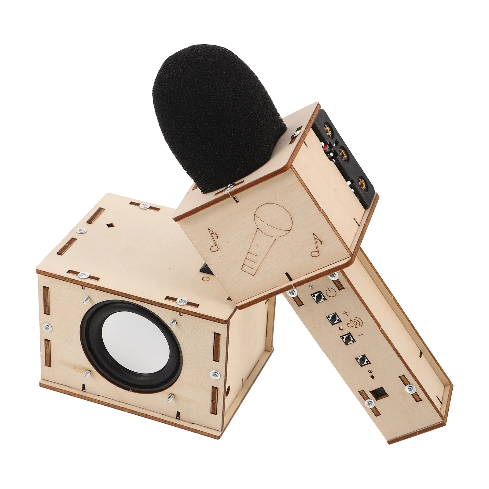 Kit Fai-da-Te per Altoparlante in Legno per Bambini, Costruisci il Tuo Mini Subwoofer, Kit Elettronico per Suono, Macchina per Karaoke Wireless