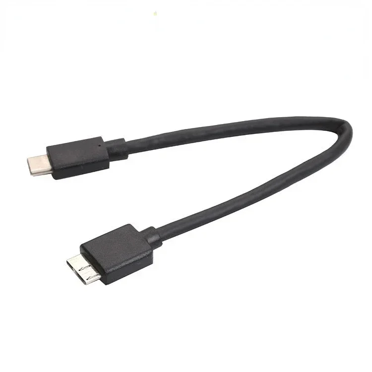 Cabo usb tipo c 3.1 para micro b 3.0 para samsung note 3 s5 cabo de disco rígido de 2.5 polegadas tablet micro b cabo acessórios para pc