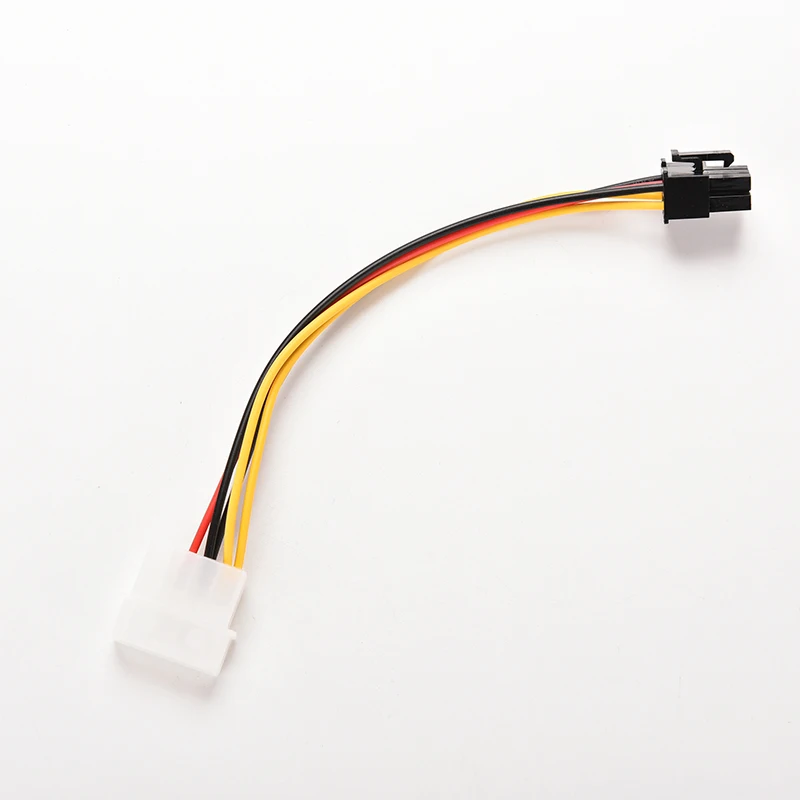 Hot Sale PCI-E Graphic Card Power Connector Cable Adapter single4-Pin to 6-Pin New