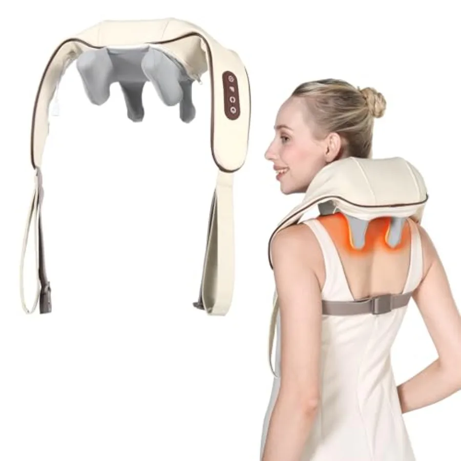 4D Cordless Neck and Back Massager Pillow