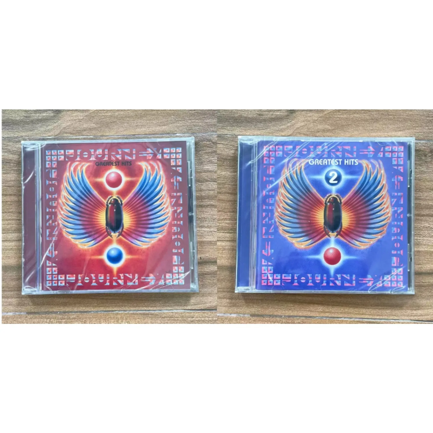 Greatest Hits 2, CD de Rock Arena Icónico con Diseño Clásico en Tono Azul y Arte Neón, Lleno de Energía Melódica Rockera Atemporal