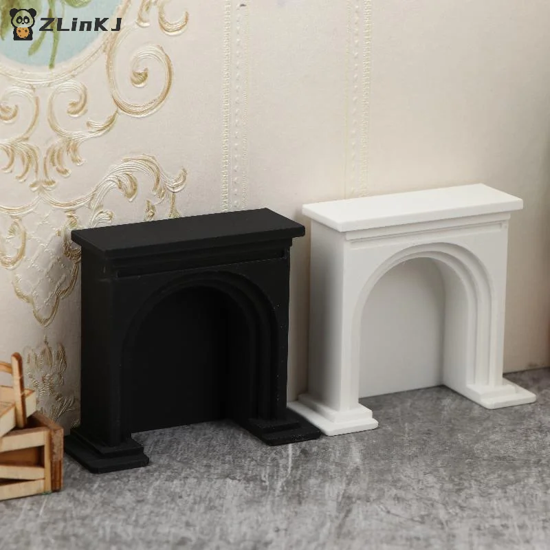 ▶ Mini cheminée pour maison de poupée, modèle de maison de poupée, scène de noël, meubles, accessoires de décoration, jouets de jeu pour enfants, 1/12