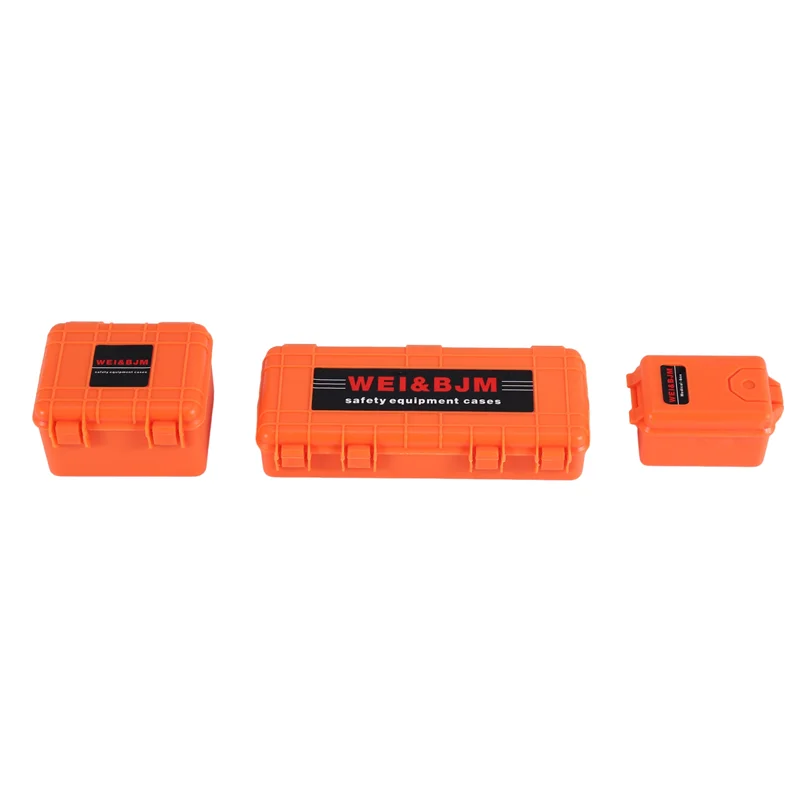 YSUN-3Pcs caja de almacenamiento de plástico para coche teledirigido, herramienta de decoración para Traxxas Trx4 Axial Scx10 90046 D90 1/10, accesorios para orugas de control remoto