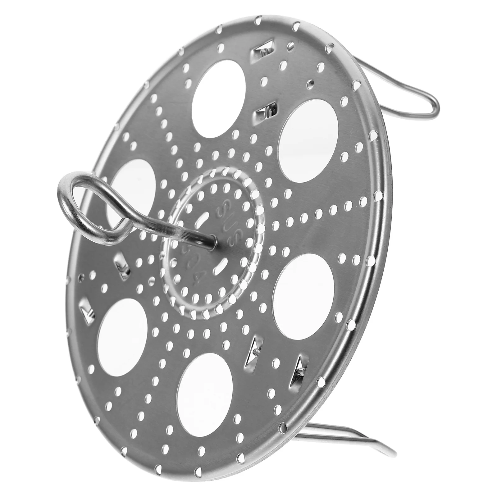 

Round Stainless Steel Steaming Rack Elevated Design 304 Steel Steamer Insert for Pressure Cookers Multipurpose Food