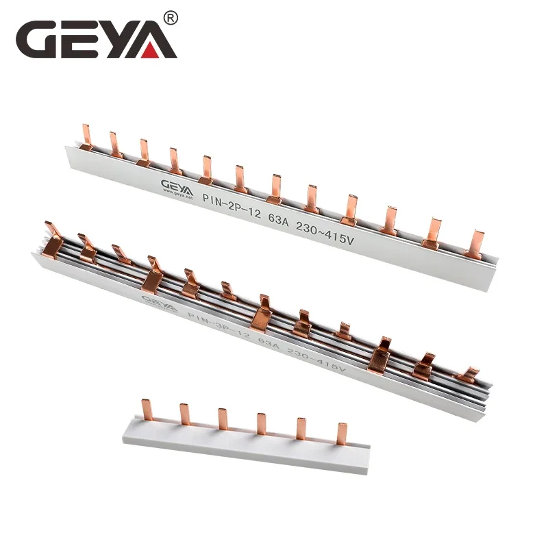 GEYA Copper Busbar for Circuit breaker PIN TYPE FORK TYPE MCB Connector Busbar Connection