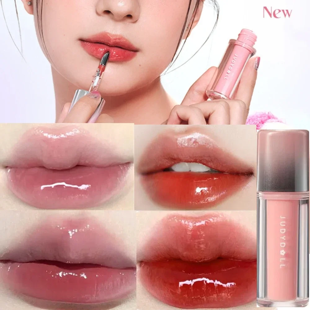 ジュディドール リップスティック ウォーターミラー リップグレイズ クリスタルレッド ジェリー 透明 保湿 長持ち リップグロス クリア ビューティーメイク