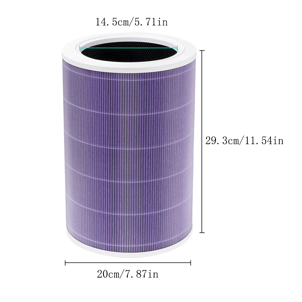 Filtre à air de remplacement compatible avec le purificateur d'air Xiaomi 1 2 2S 2C 2H 3 3S 3C 3H filtre antibactérien au formaldéhyde à brume de carbone