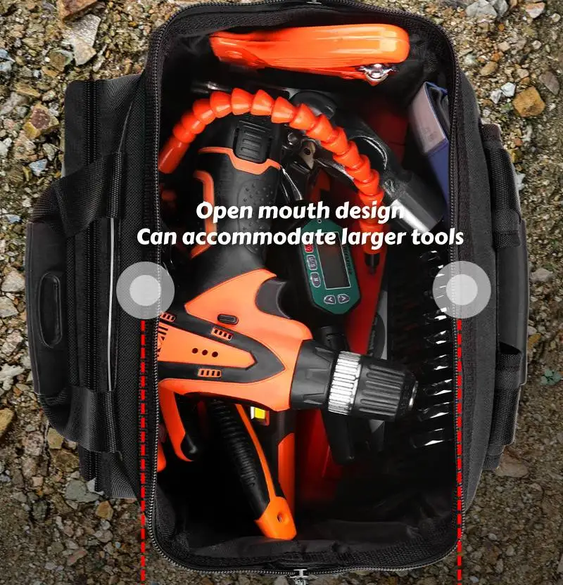 수리 도구 가방 배낭, 다기능 유지 보수 캔버스, 수공구, 배관공 전기 노동자용 내구성 가방