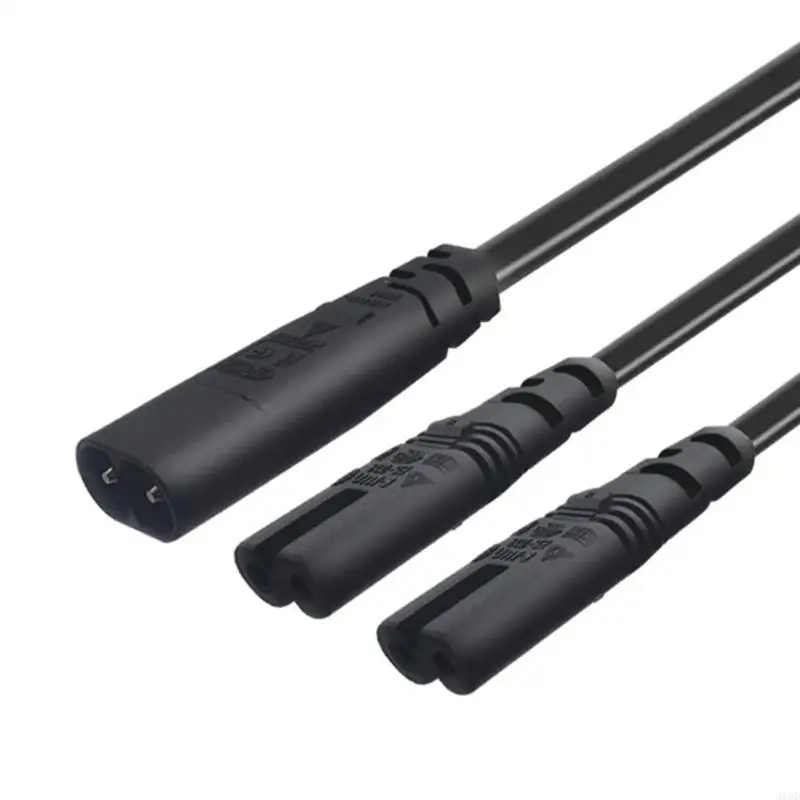 J1HD IEC320 2Pin Figure 8 Male to 2 Female Cord IEC320 C8 Male to 2xC7 Female Y Split Power Connectors Cable