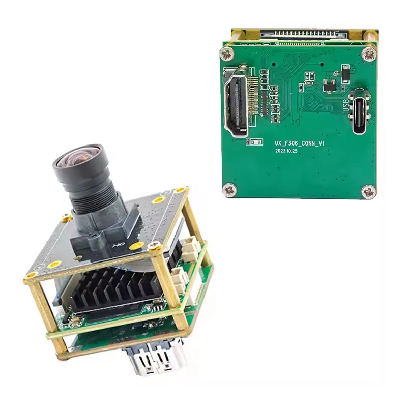 4K 8MP HD IMX415 USB3.0 Módulo de câmera Interface de alta definição FF 88.2 °   MJPEG, YUY2, H264 Tipo-c compatível com UVC, Plug and Play