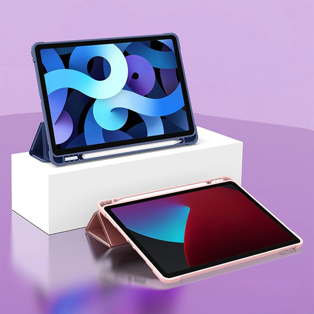 เคสสำหรับ iPad Air 5/4 2024 10.9นิ้ว, เคสแท็บเล็ตกันกระแทกและกันกระแทกอัตโนมัติเคสที่วางแท็บเล็ต