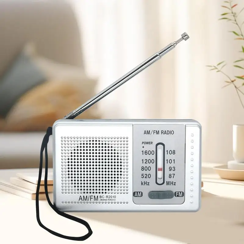 Портативное радио, уличное радио, маленький AM FM аудиоприемник для пеших прогулок, кемпинга, парка, рыбалки, путешествий, пешего туризма, аккумулятора