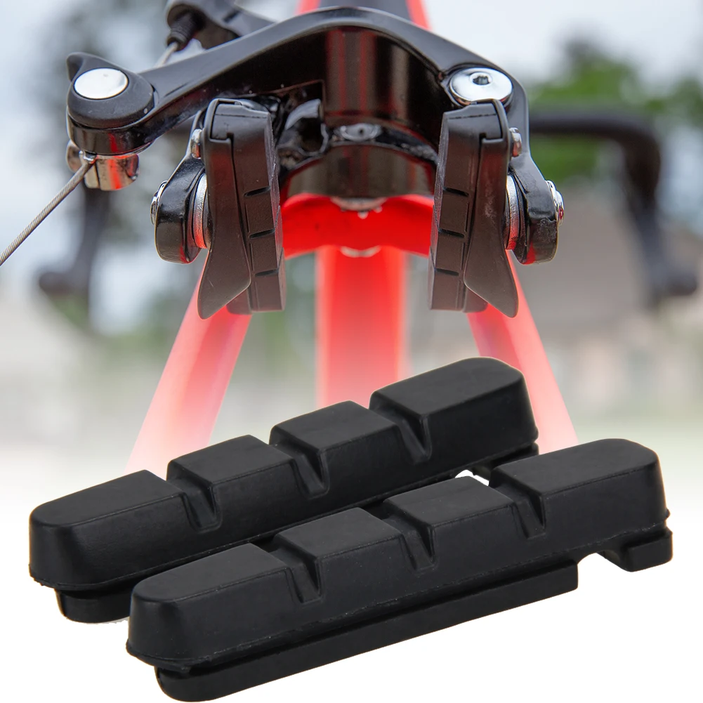 5-50Pairs Bicycle Brake Block Road Bike Brake Pads Shoes for Alloy Rims Dura Ace Ultegra 105 Cartridge Outdoor Riding Bike Brake