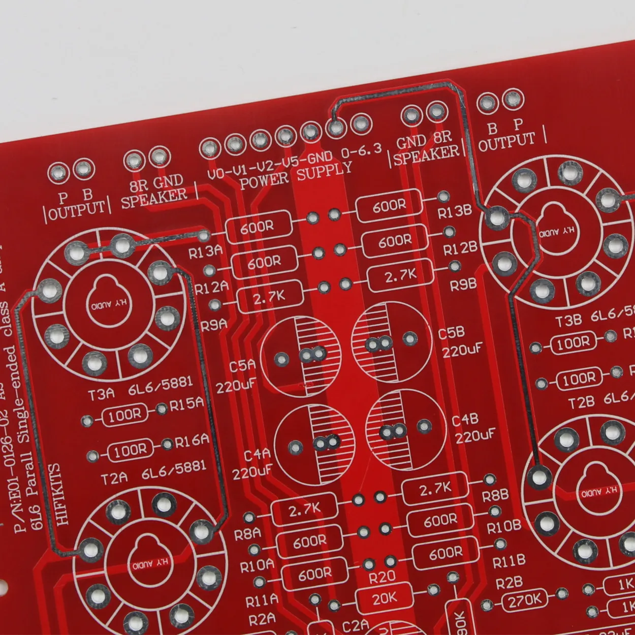 DIY HiFi 6L6 Parallel Single-ended Class A Audio Amplifier Board PCB With Power Supply Based on ANK