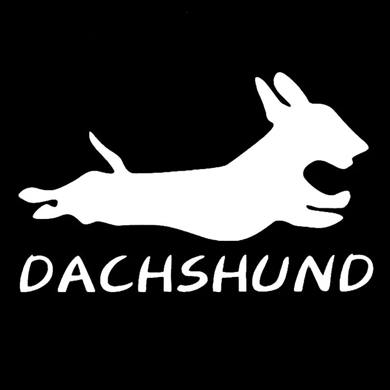 Z1030# Car Sticker Running Animal Dachshund Dog Waterproof Vinyl Decal Car Accessories Pegatinas Para Coche DIY Car Styling