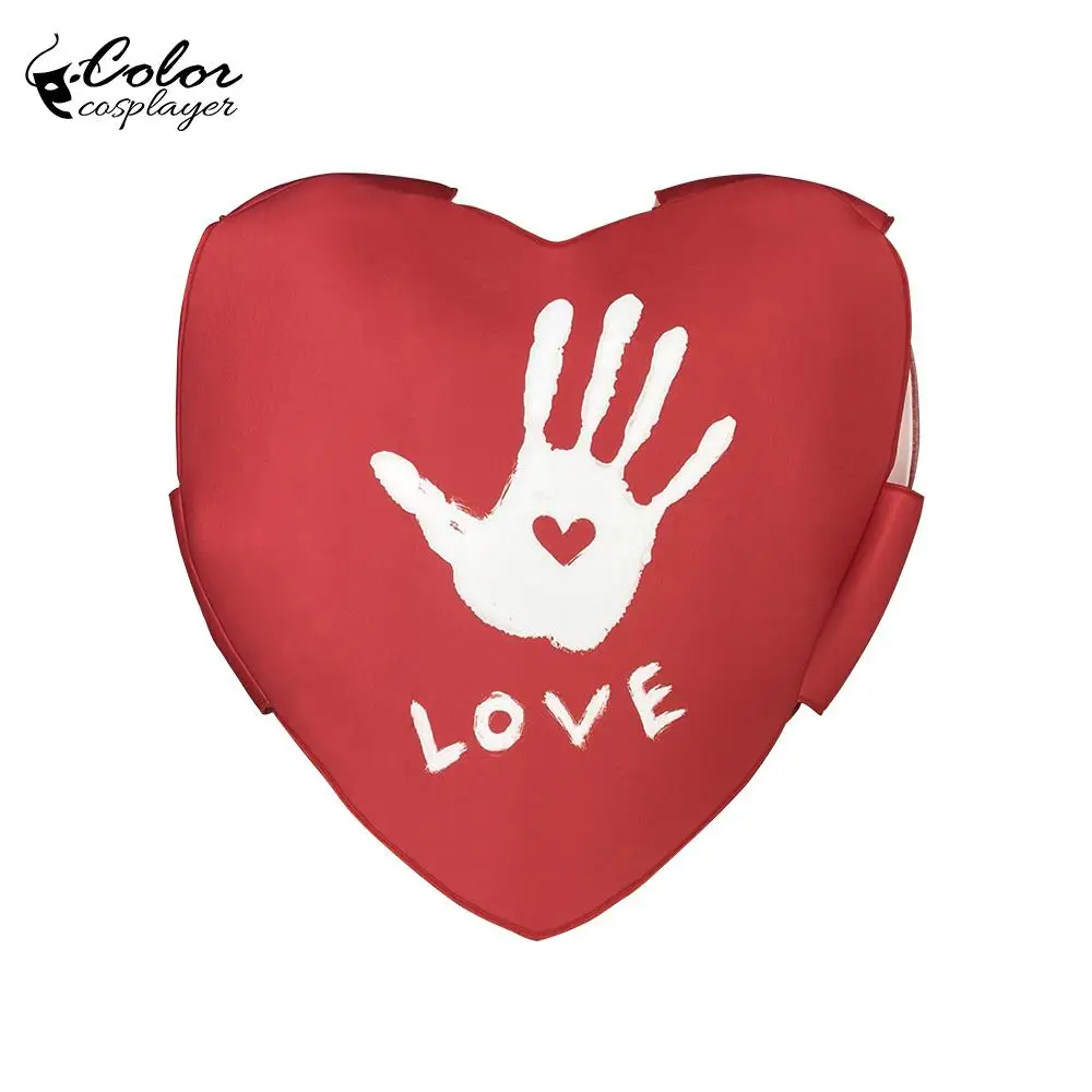 Colore Cosplayer San Valentino Costume Coppia Costume Crea una confessione Abiti Cuore Abbigliamento divertente Abbigliamento da spettacolo di carnevale