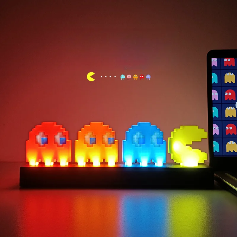 

Game Light Statues Icon Visual Illusion Lamp USB Power Pixel Lamp Home Ornament Light Desktop Decoration Birthday Gifts for Kid