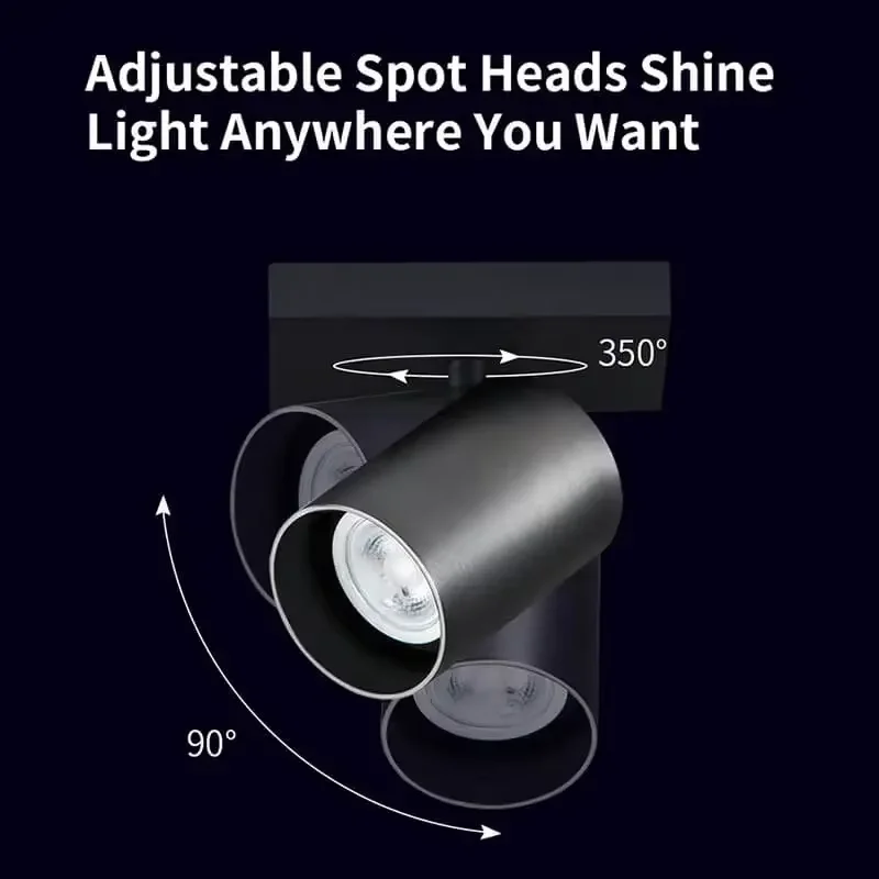 Yeelight Build-on Spotlight Color Dimmable 2700K-6500K 220V Adjustable Angle Wifi Lamp Group Control Google Home Alexa