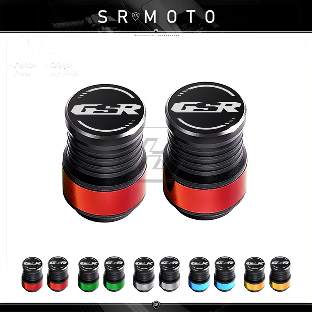 Motorcycle Accessories Wheel Tire Valve Caps Covers Case for Suzuki GSR 150 250 400 600 750 Rim