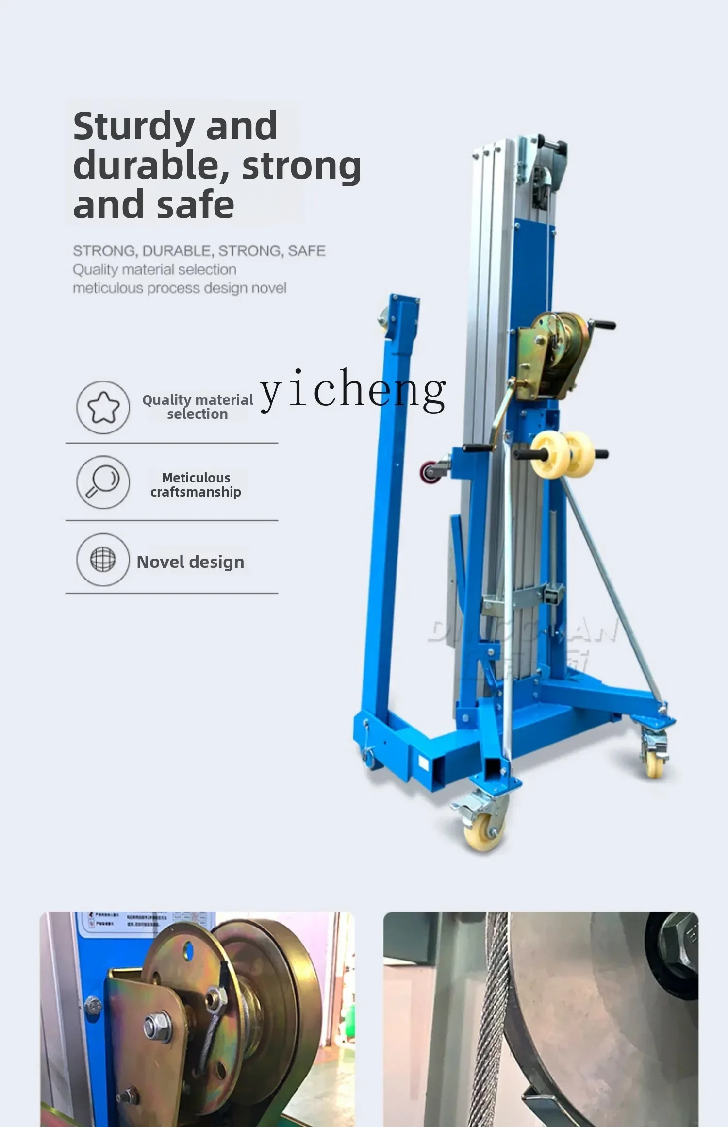 

JXL6.8 Scaffolding Handling Lifting Machine Material Stacker Loader Exhibition Exhibition