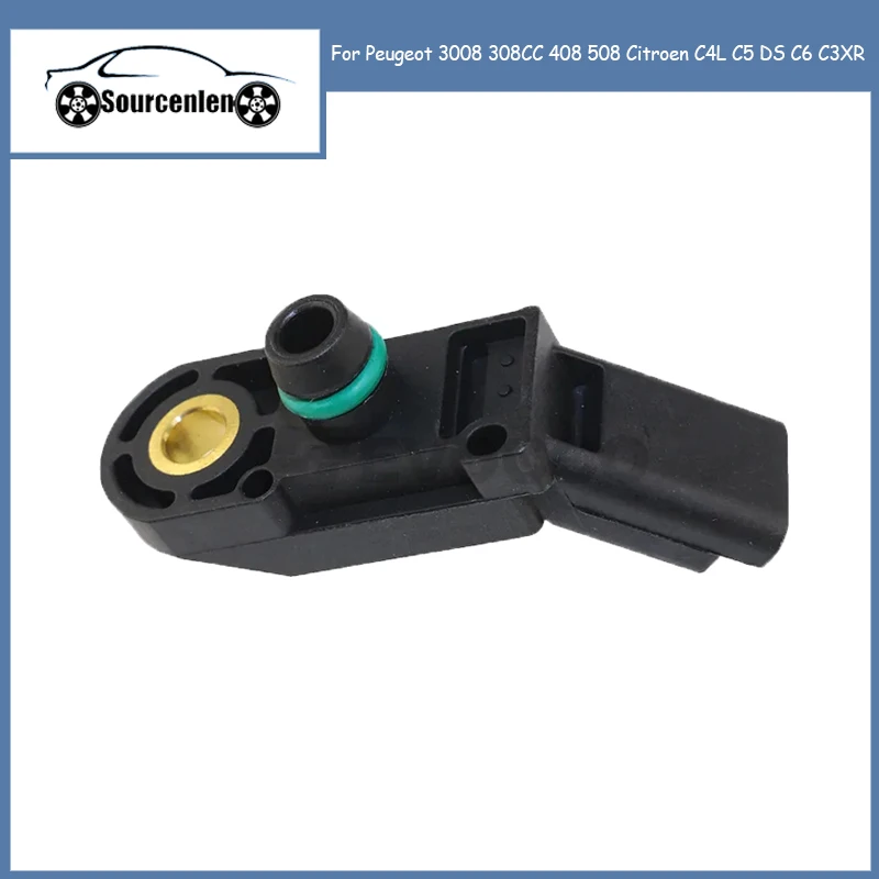 Suitable for Peugeot 3008 308CC 408 508 Citroen C4L C5 DS C6 C3XR MINI intake pressure sensor 1.6T 0261230135 1920KZ 1922W0