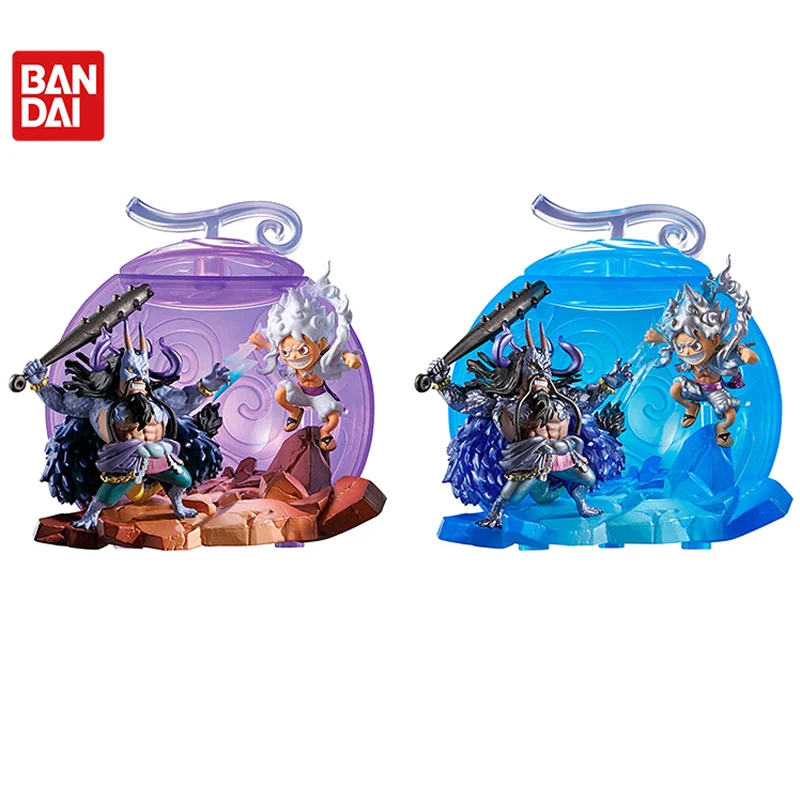 2 قطعة/المجموعة الأصلي بانداي قطعة واحدة الملتوية البيض الشيطان الفواكه Kaidou القرد د. لوفي نيكا أنيمي عمل نموذج لجسم اللعب هدية