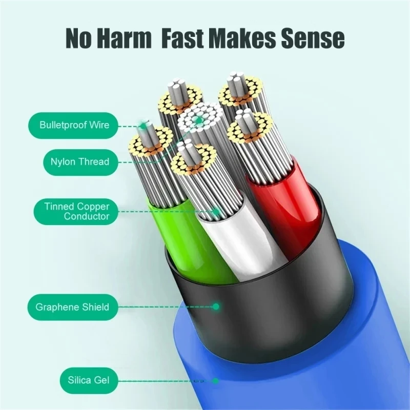 كابل USB C من السيليكون السائل للشحن بسرعة فائقة 120 واط لهواتف سامسونج S22 S23 Ultra شاومي هواوي ملحقات شاحن ليست لأجهزة الكمبيوتر المحمول
