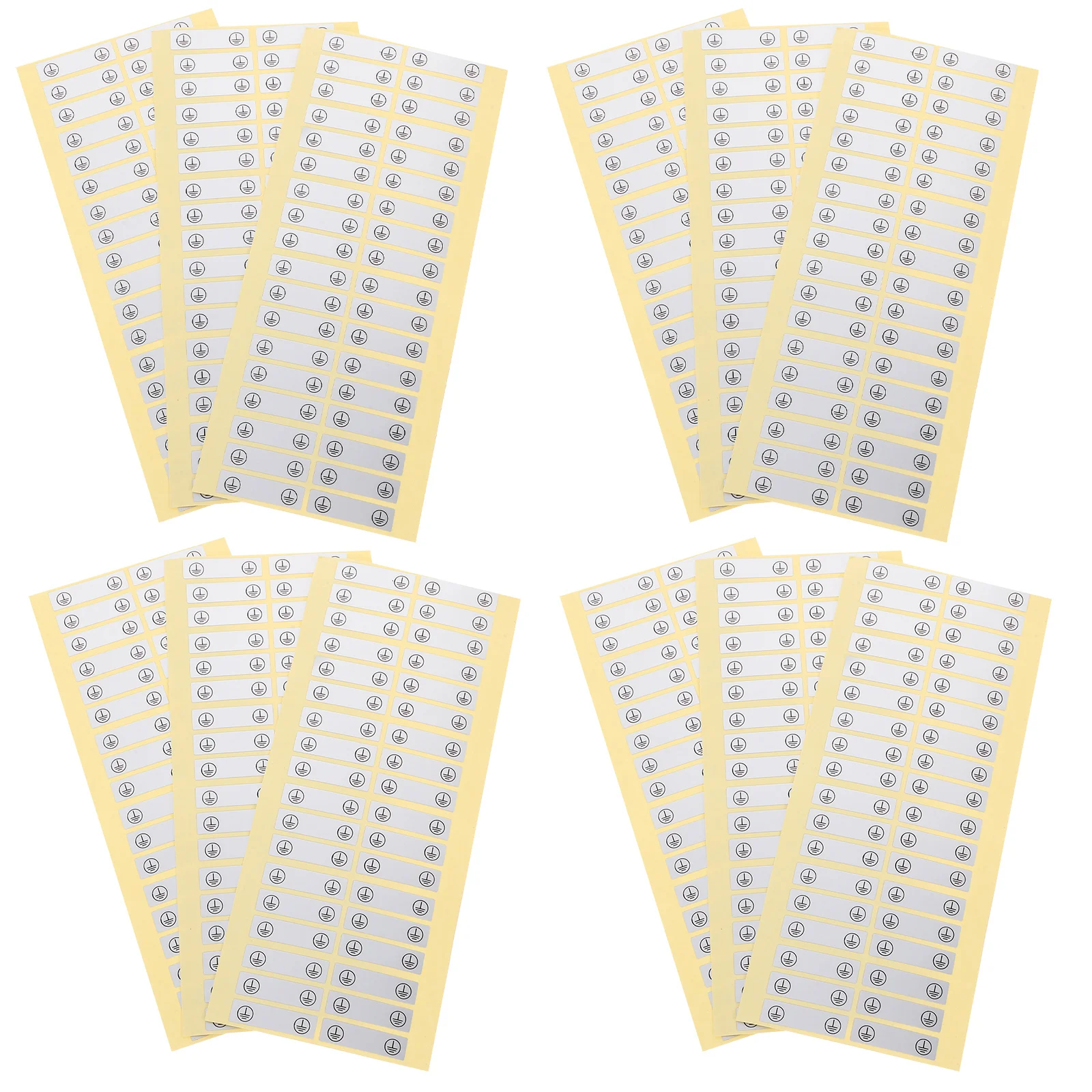 

100 Pcs Applique Wiring Electrical Identification Stickers Signs Glue Paper Electronic Warning Decals Tape