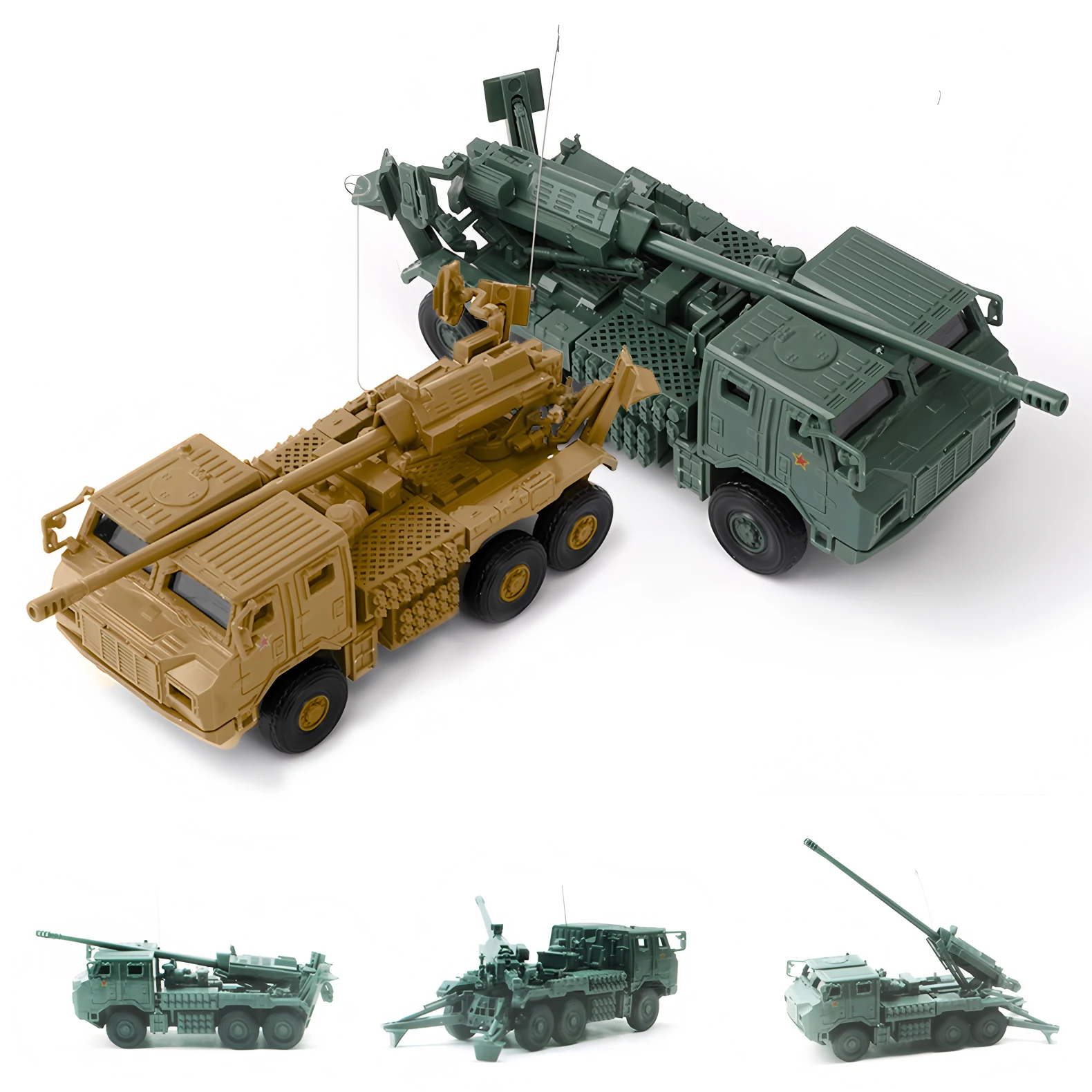 

1/72 армейская военная модель самоходного пистолета Antiaircraft ракетная сборка автомобиль танк грузовик гармата автомобиль головоломка пластиковая модель игрушки