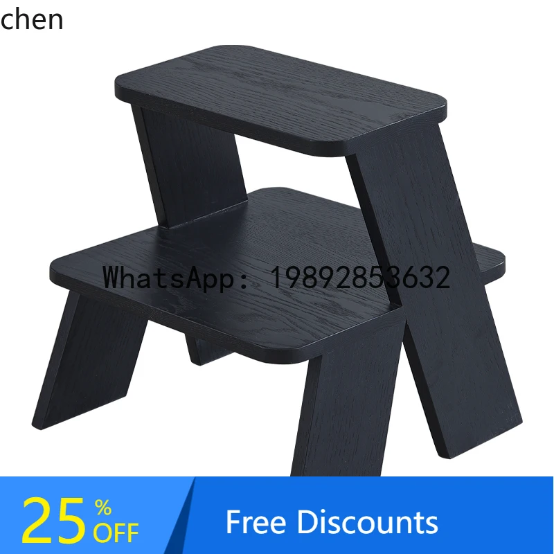 

X1 ladder stool chair solid wood home shoe change multi-functional small bench home decoration accessories