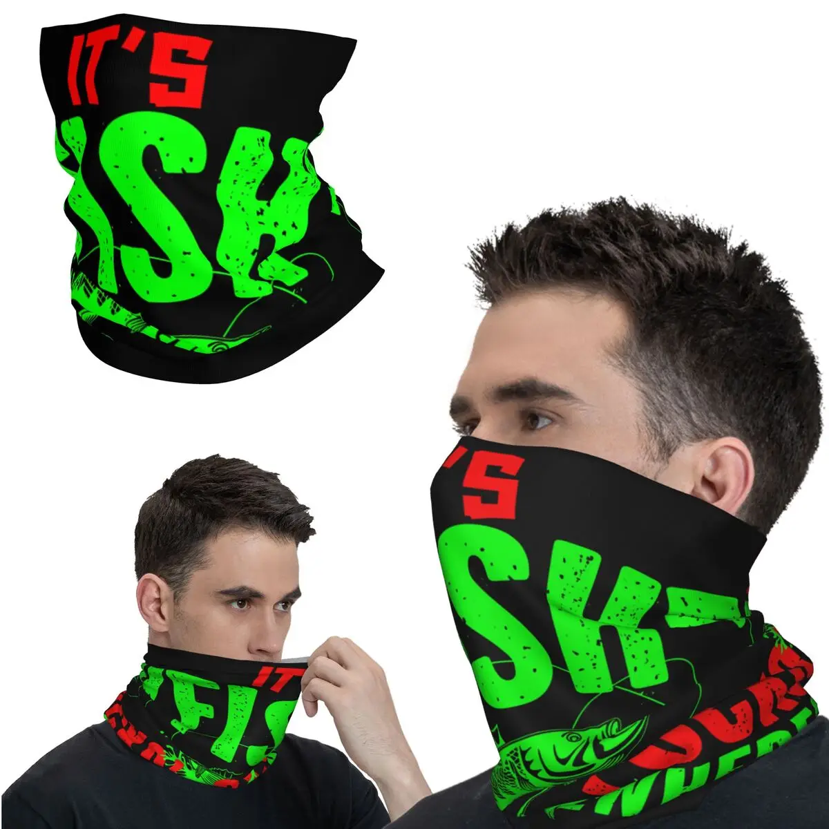 

Awesome Bandana Neck Gaiter Motorcycle Club It's Fish o'Clock Somewhere Wrap Scarf Balaclava Cycling Unisex Adult All Season