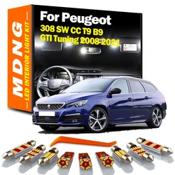 MDNG Canbus For Peugeot 308 SW CC T9 B9 GTI Tuning 2008 2009 2010 2012 2014 2015 2017 2020 Car Bulbs LED Interior Light Kit