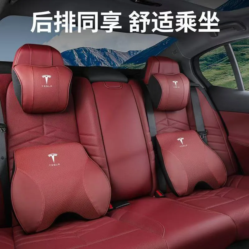 

Автомобильная подушка для подголовника шеи, автомобильная дышащая защита от отскока для Tesla Model 3 Model S Model X Model Y Roadster SpaceX