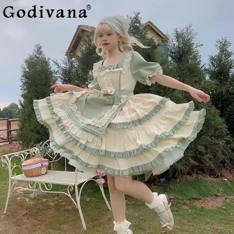 10 best sales grön lolitaklänning - №2