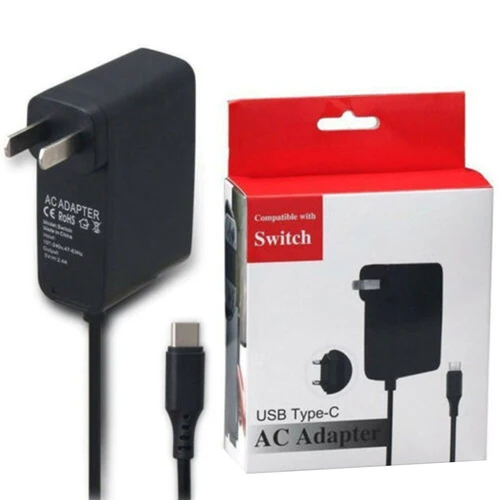 Imagen 2 del producto Reemplazo para Nintendo Switch 5v-2,4A adaptador de CA Base cargador adaptador de corriente de carga accesorios enchufe de la UE