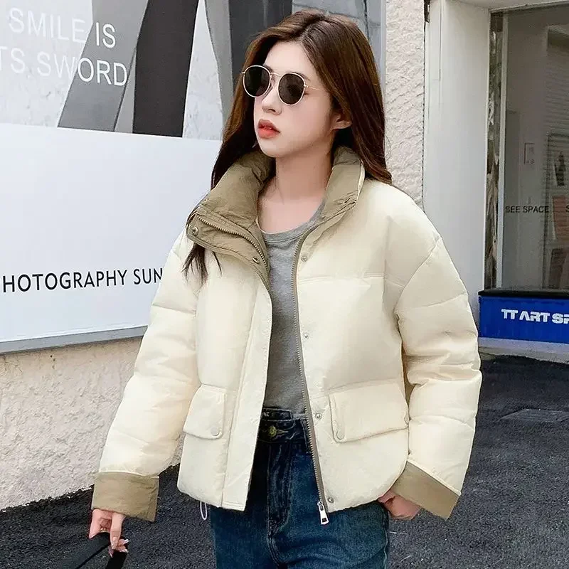 Jackets Loose Casual Fashion 2025 Parkas Woman Zip-up Coats for Women Outdoor Clothes Modern Winter 2024 High Quality Cheap Hot