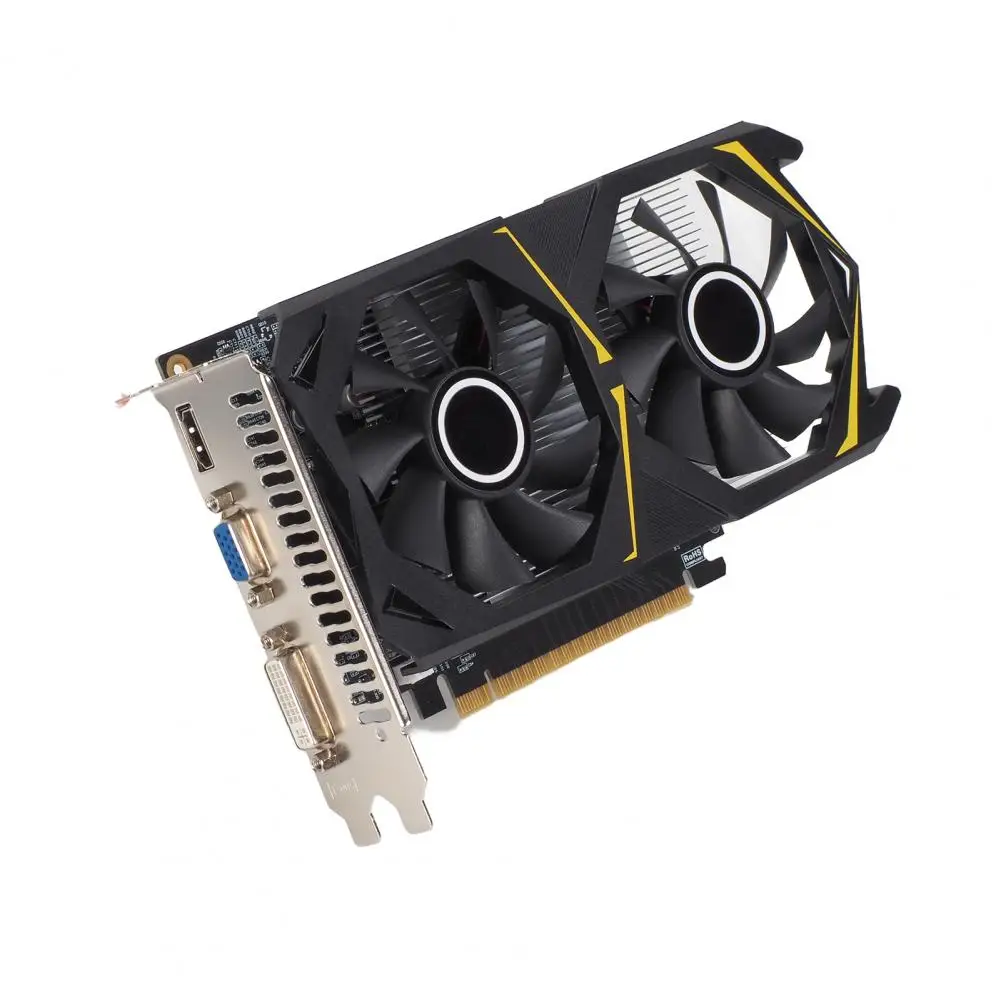 128bit Video Memory Graphics Card 4gb Gddr5 Gaming Graphics Card Dual Fan Video Adapter 128-bit Pcie Interface Low Power for Pc