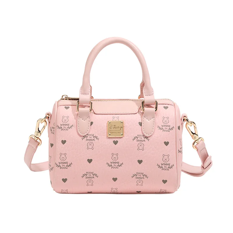 Disney Winnie The Pooh New Women's Mini Handbag Cartoon Pink Women's Shoulder Crossbody Bag Mini Fashion Casual Women's Bag