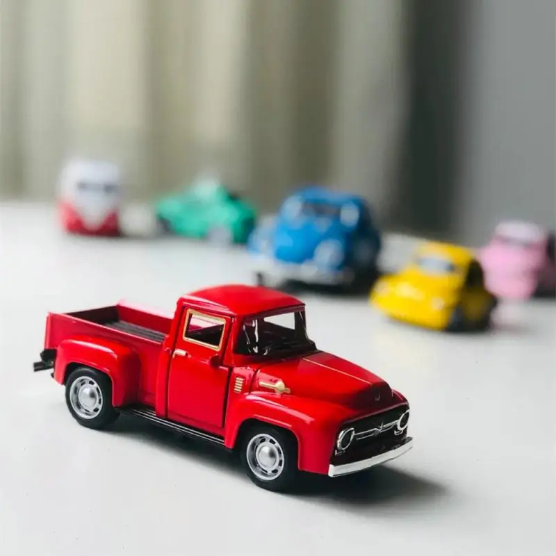 Truck Toy Exercise Baby Red Toy Car Brain Game Retro Classic Car Blue The Right Size Green Model Car Leisure Puzzle Black