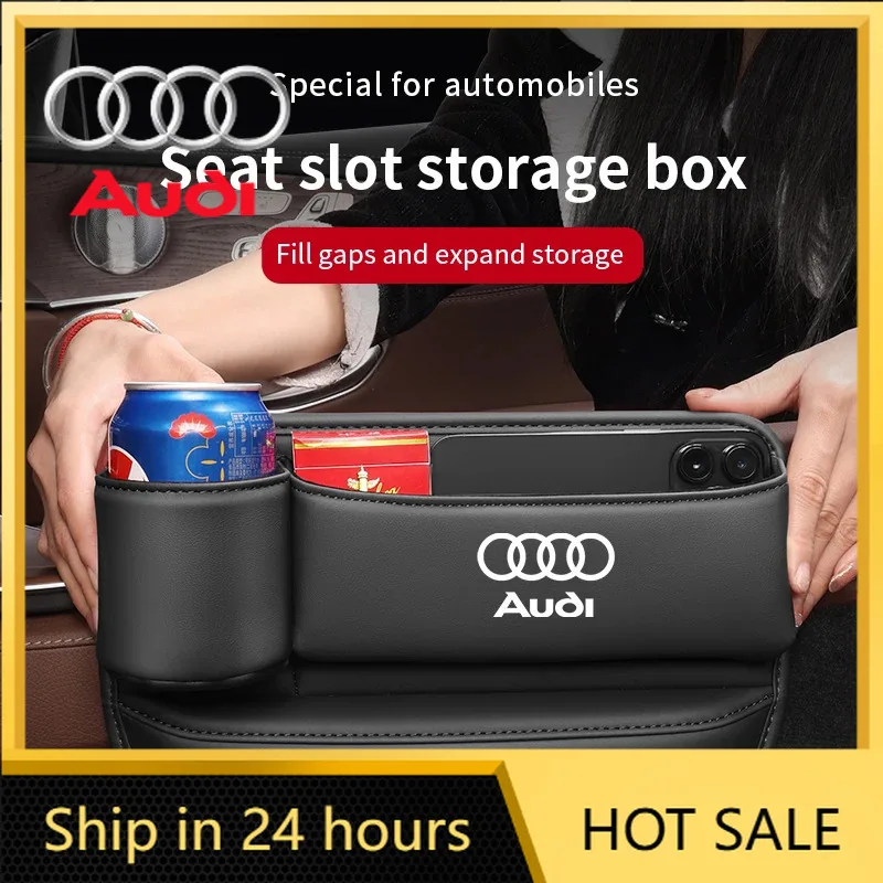 

2026 Hot For Audi Audi A3 A4 A5 A6 A7 A8 RS3 RS4 RS5 RS6 S3 S4 S5 Q3 Q5 Q7 Q8 Car Seat Crevice Storage Box Seat Gap Slot With Cu
