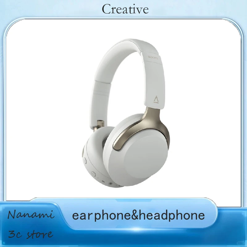 창의적인 젠 하이브리드 SXFI 오버이어 헤드폰, 적응형 하이브리드 ANC, 통화용 내장 마이크, 무선 스트리밍, 70시간 재생