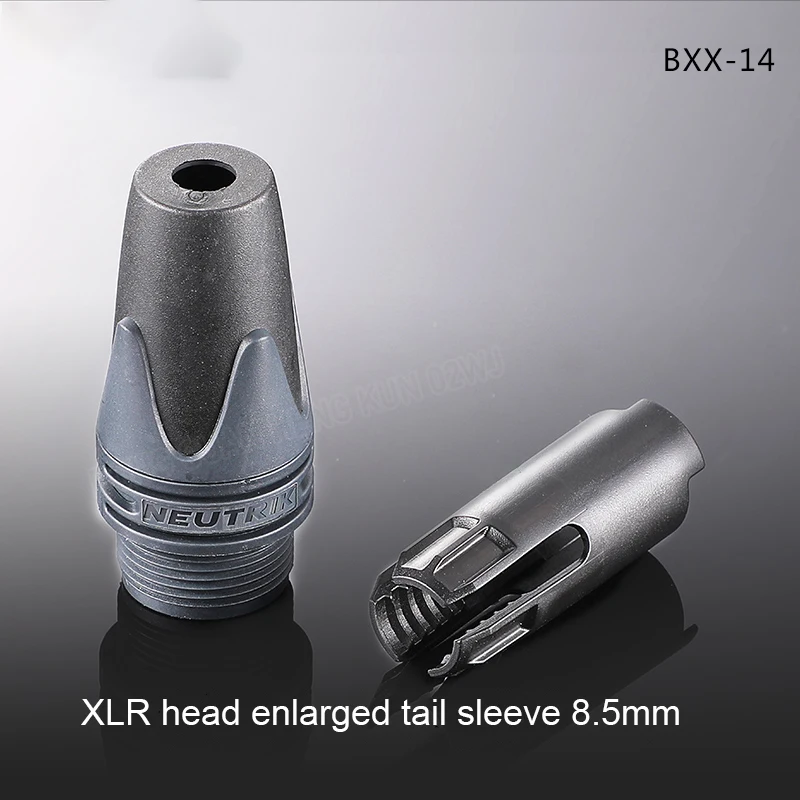 Microphone Adapter XLR Plug BXX-14/BPX-L Connector  Big Tail Sleeve 8.5mm Wire Tail Clip 6.35mm Applicable Cable Approx. 8mm