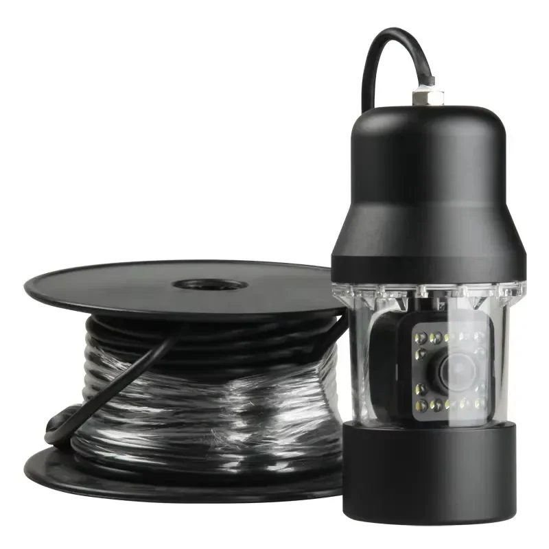 for 360 Degree Underwater Fish Finder Video Camera with 7 Inch Monitor and DVR Rotating Fishing Cam with 20m Cable
